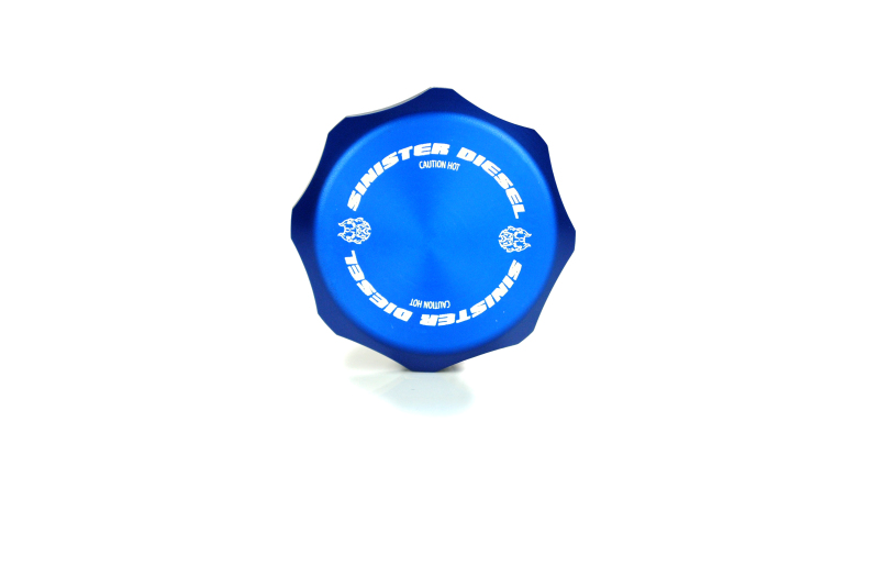 Ford F-350 Engine Bay Caps - Sinister Diesel - Billet Cap Kit - Blue - `03-`07